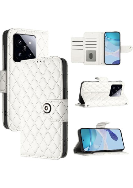 Xiaomi 14 Pro 5g Için Kılıf Cüzdan Kapak Kart Tutucu Bilek Şerit Darbeye (Yurt Dışından)