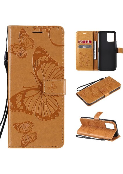 Realme Için Flip Case 8 4g/8 Pro Kart Yuvası Standı ile Flip Kickstand Pu (Yurt Dışından)
