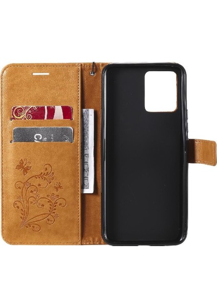 Realme Için Flip Case 8 4g/8 Pro Kart Yuvası Standı ile Flip Kickstand Pu (Yurt Dışından)