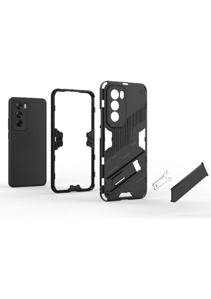 Oppo Oppo 12 5g Kickstand Sağlam Askeri Koruyucu Kapak Için Kılıf (Yurt Dışından) modelleri
