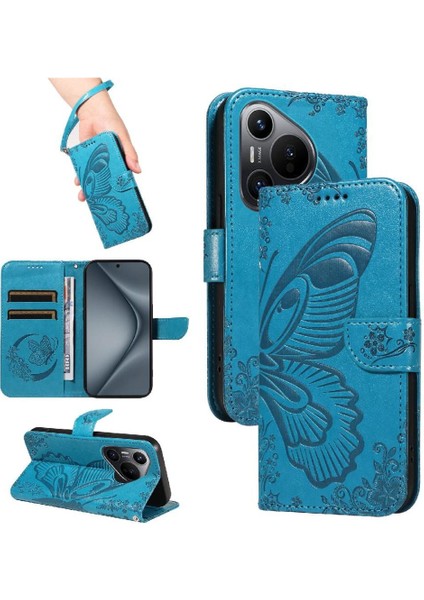 Huawei Pura 70 Için Flip Case Ayrılabilir El Kayışı Yüksek Kaliteli Deri (Yurt Dışından)