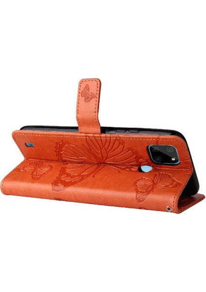 Kart Yuvası Standı ile Realme C21Y Flip Kickstand Pu Deri Için Flip Case (Yurt Dışından) fırsatları