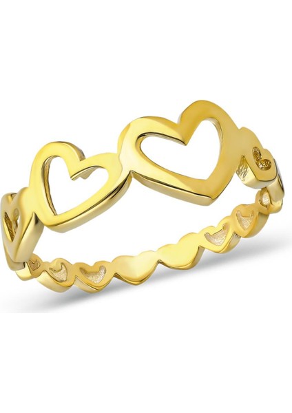 Kalp Sıralı Yüzük