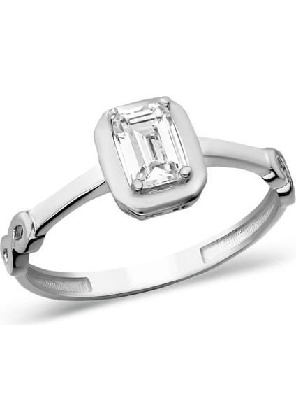 Baget Taşlı Tek Taş Yüzük fiyatları