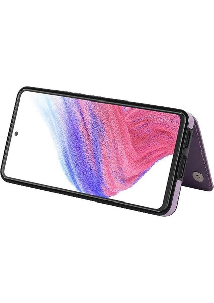 Samsung Galaxy Için Kart Tutucu Kılıf ile Cüzdan A52S 5g Pu Deri Çift (Yurt Dışından)