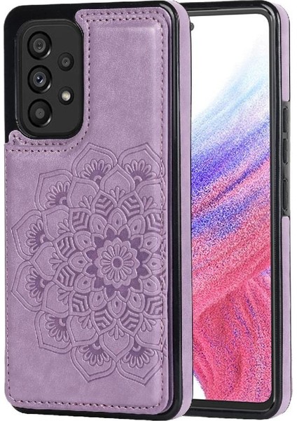 Samsung Galaxy Için Kart Tutucu Kılıf ile Cüzdan A52S 5g Pu Deri Çift (Yurt Dışından)