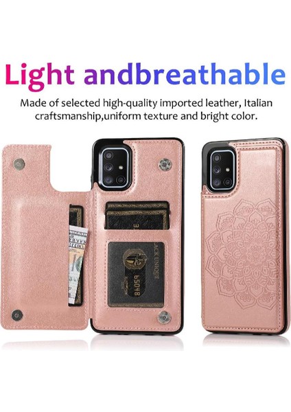 Samsung Galaxy A71 4g Flip Darbeye Pu Için Kart Tutucu Kılıf ile Cüzdan (Yurt Dışından) modelleri