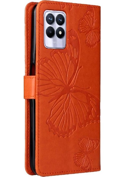 Kart Yuvası Standı Flip Kickstand ile Realme 8i Manyetik Kapak Için Flip Case (Yurt Dışından) fırsatları