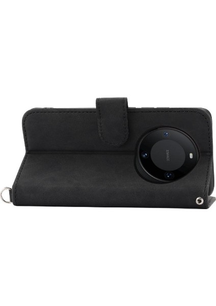 Huawei Mate 60 Pro Için Flip Case Kabartmalı Darbeye Çoklu Kredi Kartı (Yurt Dışından) modelleri