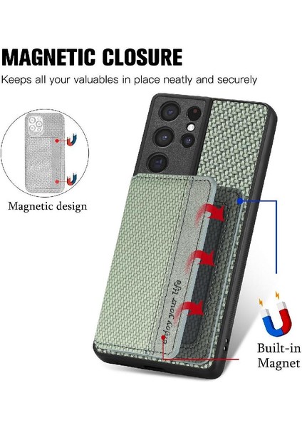 Samsung Galaxy S21 Ultra Manyetik Kart Tutucu Komple Kamera Için Kılıf (Yurt Dışından) indirimleri