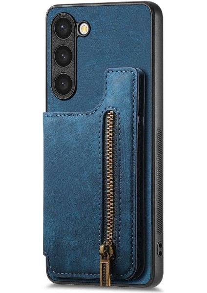 Samsung Galaxy S23 Artı Standı Fonksiyonu Katlanabilir Arka Kapak Fermuar (Yurt Dışından)