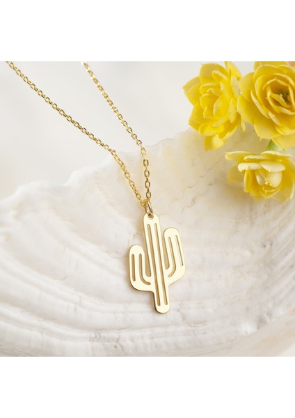 925 Ayar Gümüş Kaktüs Kolye Özel Tasarım fiyatları