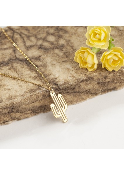 925 Ayar Gümüş Kaktüs Kolye Özel Tasarım modelleri