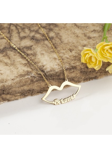 925 Ayar Gümüş Dudak Kolye Özel Tasarım