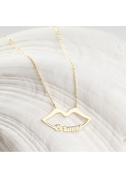 925 Ayar Gümüş Dudak Kolye Özel Tasarım modelleri