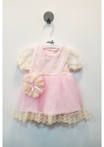 Ivy Flowers Bebek Elbise Bandanalı