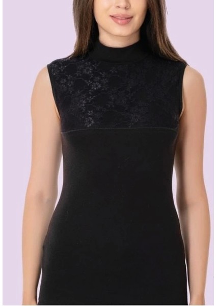 Eftellıa&co Imer 1281 Balıkçı Yaka Göğüsü Dantel Atlet