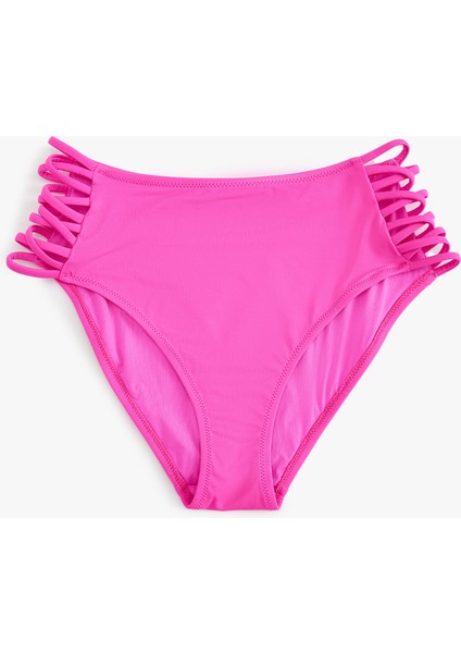 Yüksek Bel Bikini Altı Yanları Ipli Astarlı