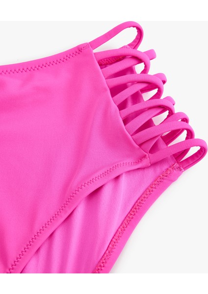 Yüksek Bel Bikini Altı Yanları Ipli Astarlı