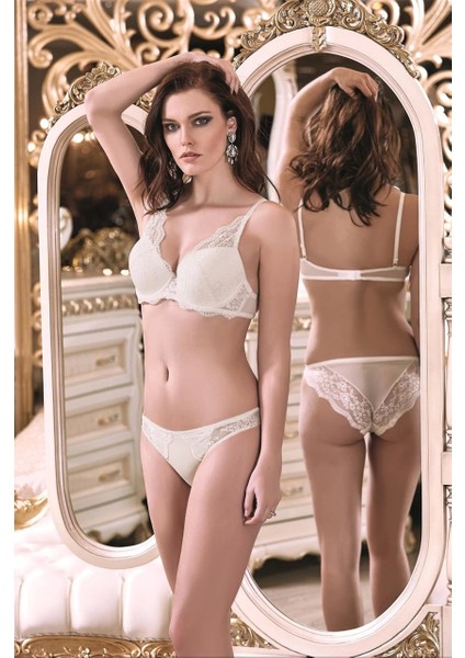 Eftellıa&co Nurteks 4340 Desteksiz Dantelli Sütyen Takım