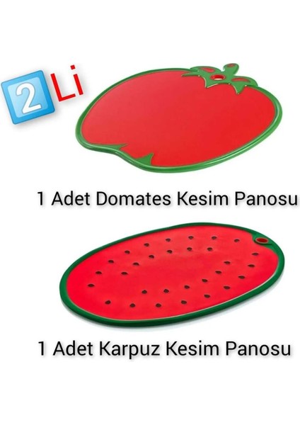 Kaydırmaz 2'li Kesim Panosu, 2'li Meyve Kesim Panosu