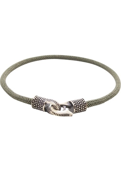 Açık Yeşil Gümüş Ip Bileklik