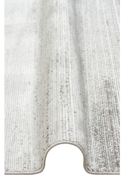 Roma RM01 Cream Grey Viskon ve Polyester Ile Üretilen Modern ve Şık Salon Halısı modelleri