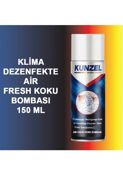 Kunzel Klima Dezenfekte Elma Airfres Koku Bombası 150 ml