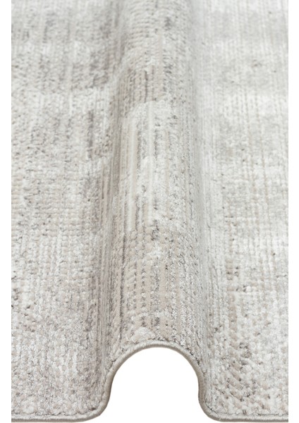 Roma RM02 Cream Grey Viskon ve Polyester Ile Üretilen Modern ve Şık Salon Halısı modelleri