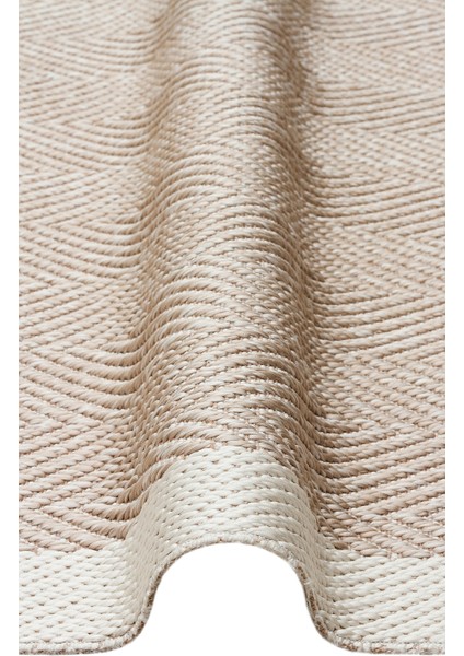 Mono Mno 02 Beige Yumuşak Dokulu Makinede Yıkanabilir Sisal Görünümlü Üst Kalite Kilim