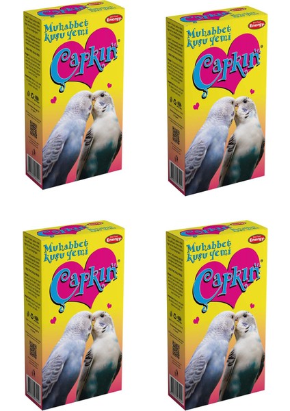 Çapkın, Muhabbet Kuşu Yemi 300 gr 4'lü Paket