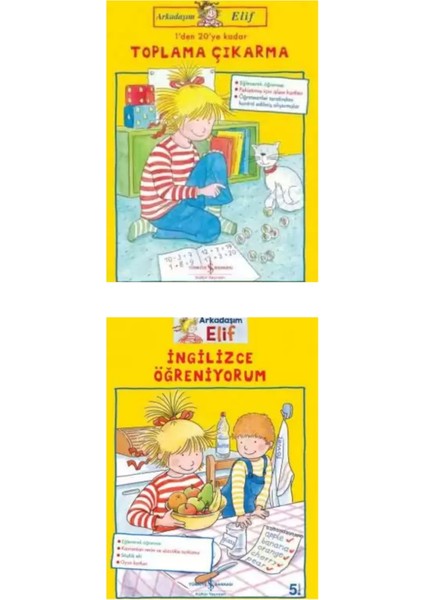 Elif ile Okul Öncesi Etkinlik Serisi 10 Kitap - Anaokulu Ev Çalışmaları