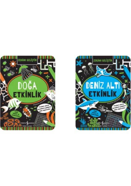 Doğa Etkinlik - Deniz Altı Etkinlik - Uzay Etkinlik - Dinazorlar Etkinlik 4'lü Set + Okuma Takip Ayracı modelleri