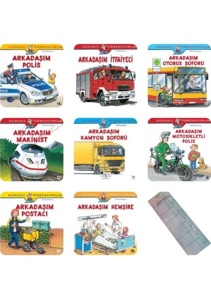 Mesleklerle Dünyayı Öğreniyorum Serisi 8 Kitap – Okuma Takip Ayracı