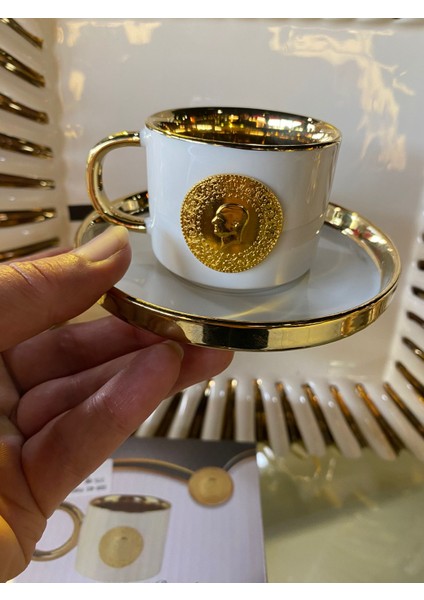 Lüx Porselen Lira Fincan Takımı modelleri