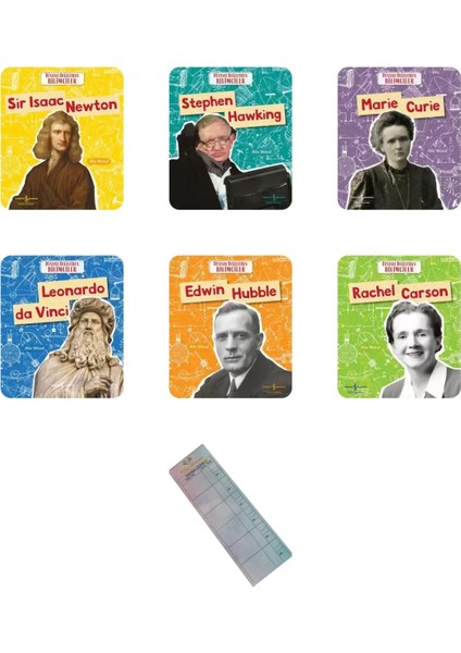 Dünyayı Değiştiren Bilim İnsanları 6 Kitap - Okuma Takip Ayracı