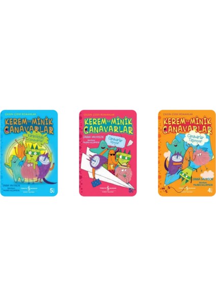 Çılgın Çizgi Romanlar - Kerem ve Minik Canavarlar 7 Kitap - Okuma Takip Ayracı