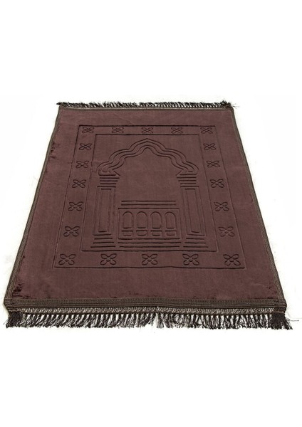 Soft Yumuşak Kadife Peluş Seccade Koyu Kahve
