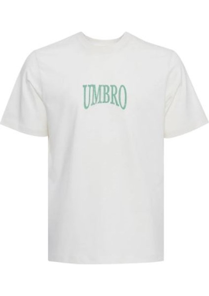 Erkek Beyaz Oversize T-Shirt Pamuklu Süprem Umbro Shot Tee FF-0151(KIRIK Beyaz)