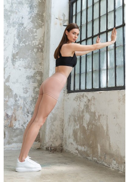 Dar Kesim Siyah Toparlayıcı Spor Şort Tayt fırsatları