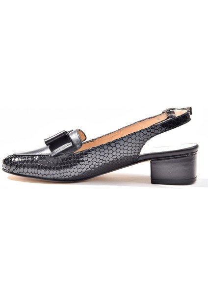 2456 Kadın Arkası Açık Topuklu Klasik Ayakkabı fırsatları