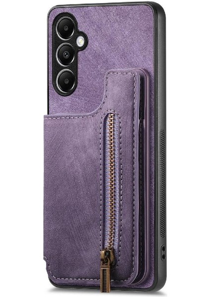 Samsung Galaxy A05S Için Kılıf Katlanabilir Arka Kapak Vintage Fermuar Cüzdan (Yurt Dışından) fırsatları