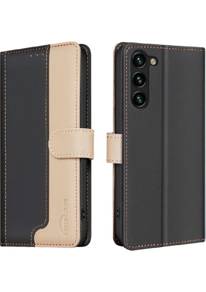 Samsung Galaxy S23 Flip Folio Rfıd Engelleme Kart Yuvaları Tpu Için Flip Case (Yurt Dışından)