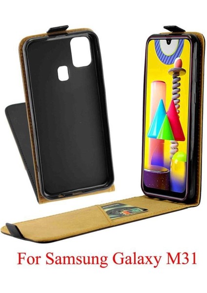Samsung Galaxy M31 Kart Yuvası Iş Tarzı Kapak Için Dikey Flip Case (Yurt Dışından) fırsatları