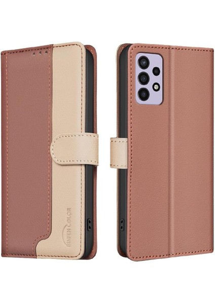 Samsung Galaxy Için Flip Case A52S 5g Flip Folio Rfıd Engelleme Kickstand (Yurt Dışından)