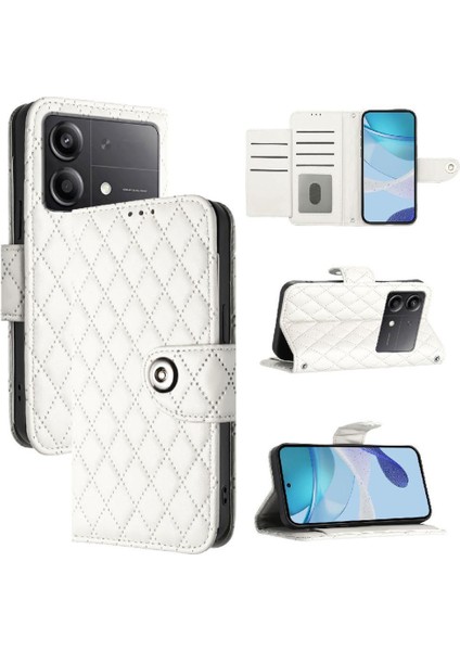 Xiaomi Poco X6 Neo 5g Için Kılıf Cüzdan Kapak Kart Tutucu Bilek Şeridi (Yurt Dışından)