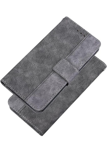 YH Market Onur Magic6 Pro Flip Folio Kickstand Özelliği Için Flip Case Geometrik Pu (Yurt Dışından)