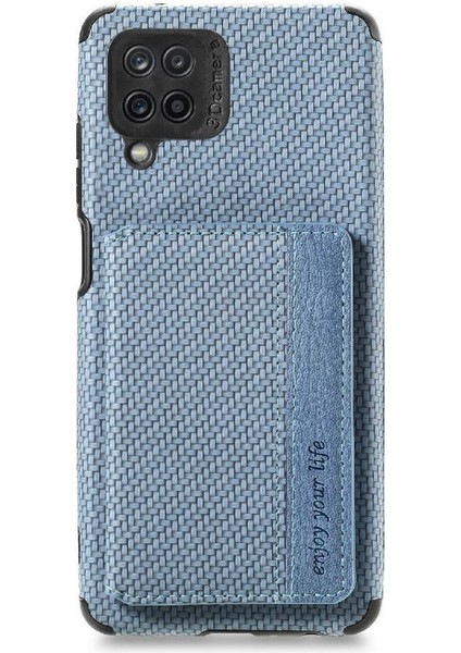 Samsung Galaxy A12 Manyetik Kart Tutucu Standı Fonksiyonu Için Kılıf Komple (Yurt Dışından) fiyatları