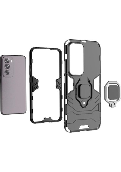 Oppo Oppo 12 Pro 5g Için Kılıf Kickstand Askeri Damla Koruma Darbeye (Yurt Dışından) modelleri