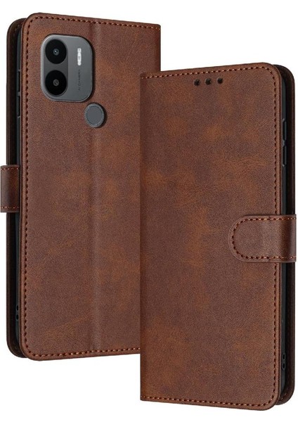 Xiaomi Redmi A1 Artı Toka ile Kickstand Pu Deri Için Flip Case Saf (Yurt Dışından)